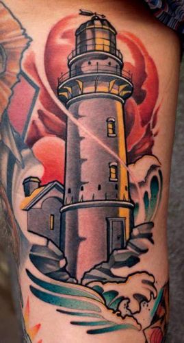 Leuchtturm-Tattoo-Berlin