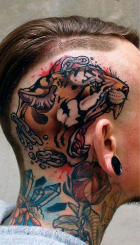 Tiger-Tattoo-Kopf