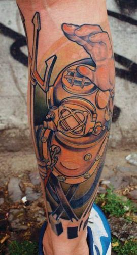 Unterwasser-Tattoo