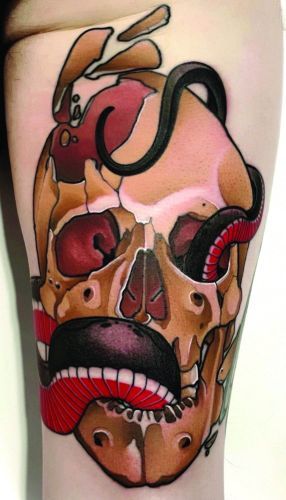 skull+snake