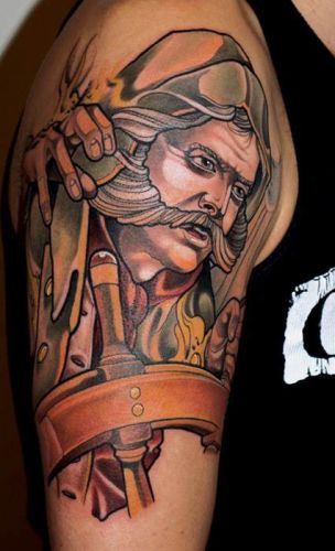 Kapitaen-Tattoo