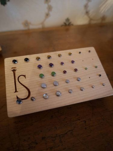 5._Titan Aufsätze Mondstein Jade Tigerauge Rosenquarz Amethyst Onyx