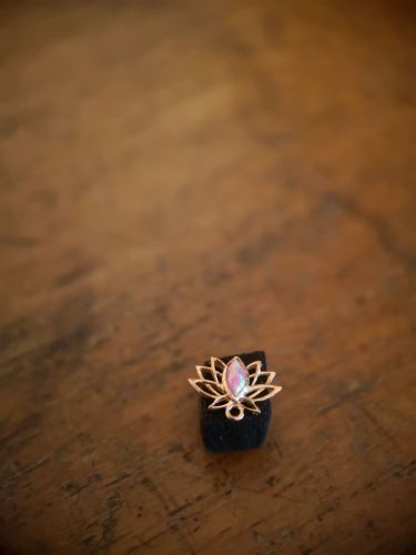 Wunderschöner 14k Rosegold Ausatz mit Opal.